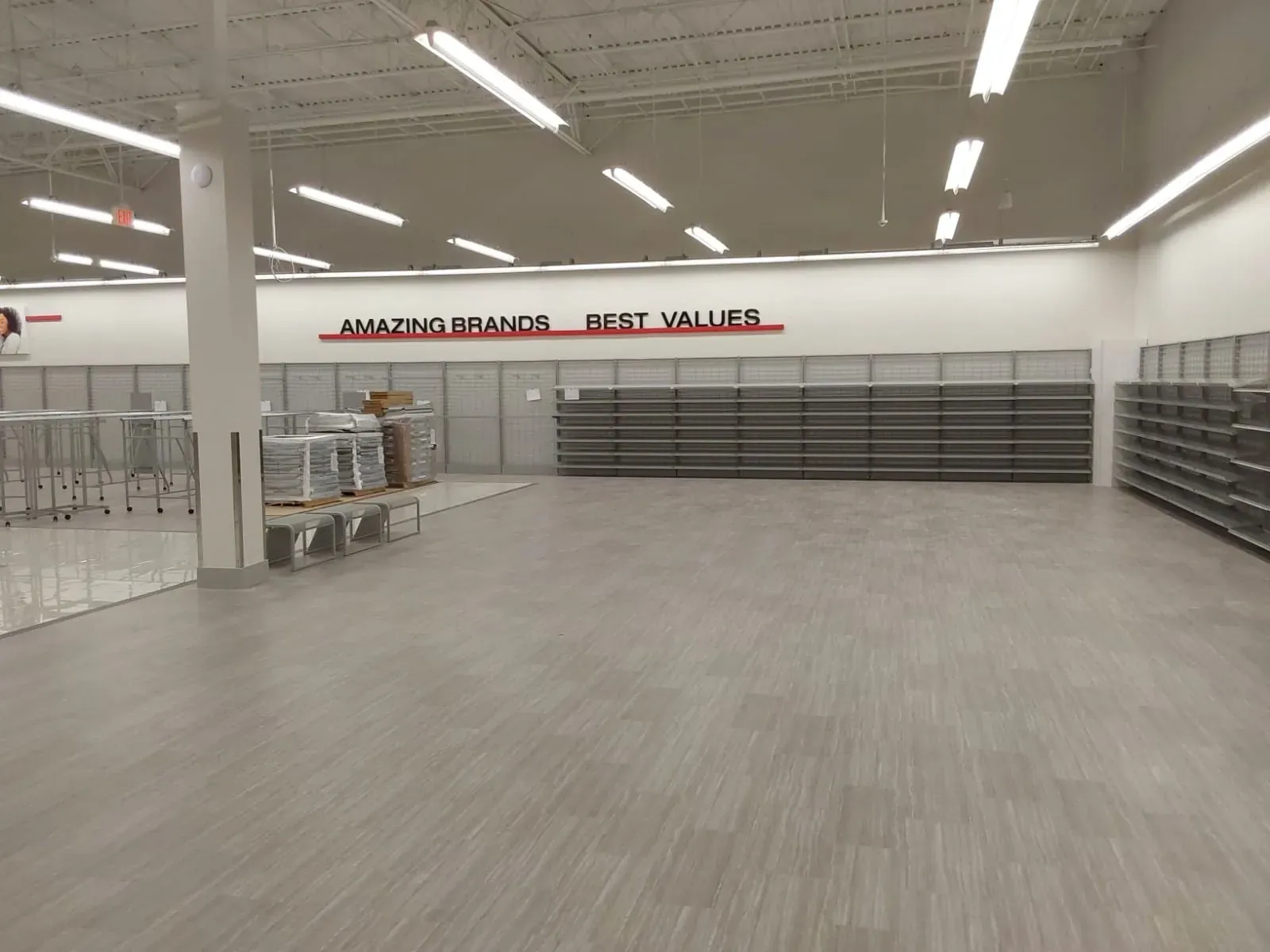 Finished Burlington sales floor